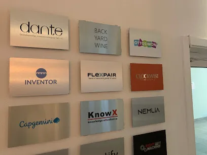 Our office plate wall in Heidelberg, Germany